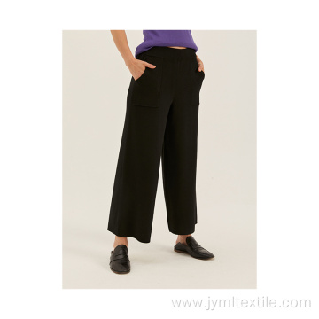 Length Wide Leg Knit Pants